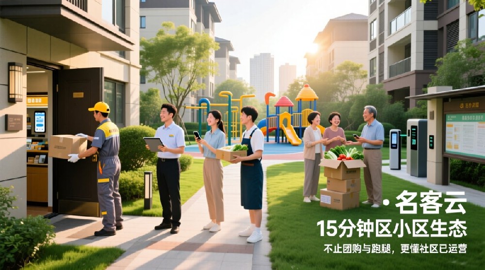 名客云已经解决用户、商家、邻工、物业的社区深度运营